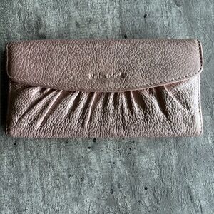 Marino Orlandi long pink wallet